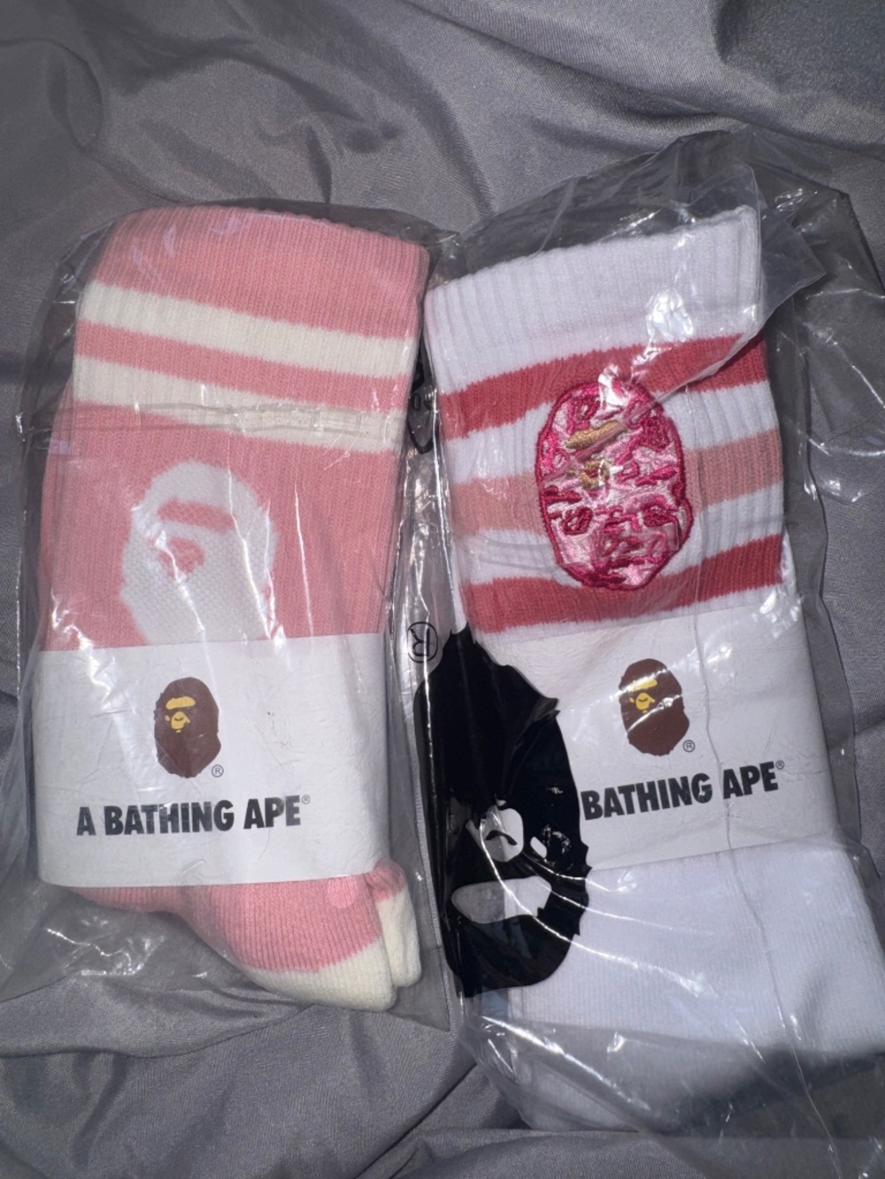 A bathing ape socks bundle